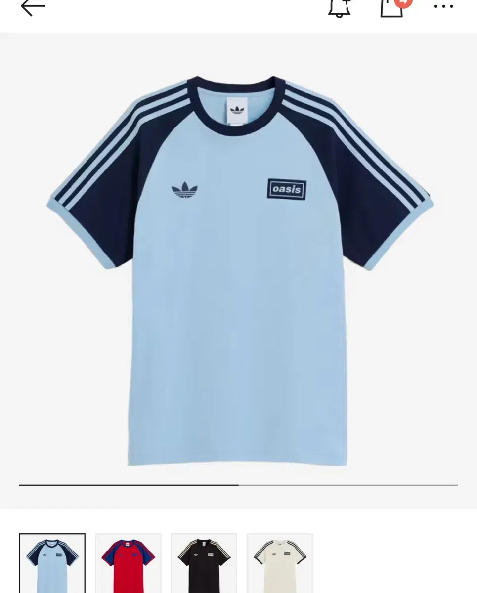 Adidas x Oasis Tour Adidas Oasis Short-Sleeve T-shirt L on